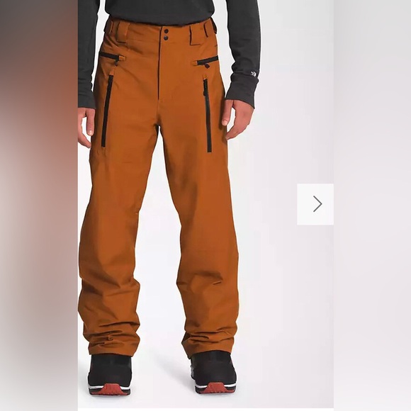 The North Face Other - The North Face Sickline Snow Pants Men Small Leather Brown Dryvent Ski Snowboard